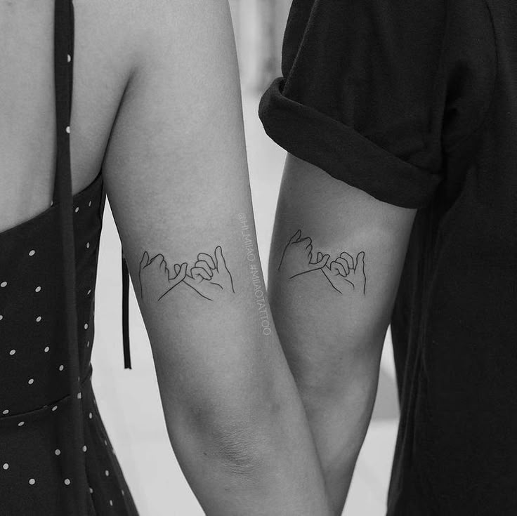 Matching Pinky Promise Tattoos